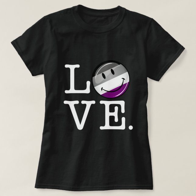 Asexual Love Pride Flag T-Shirt (Design Front)
