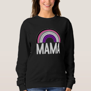 Asexual Mama Rainbow Lgbt Q Cool Ace Pride Flag Co Sweatshirt