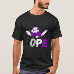 Asexual Nope Asexuality Cat No Ace Asexual Flag Lg T-Shirt