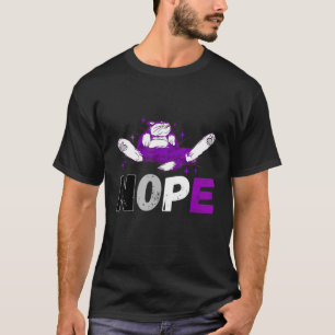 Asexual Nope Asexuality Cat No Ace Asexual Flag Lg T-Shirt