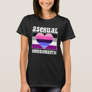Asexual Omniromantic Pride Flag Cute Ace Aestheti T-Shirt