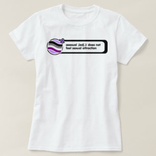 Asexual Pop-Up Definition Shirt