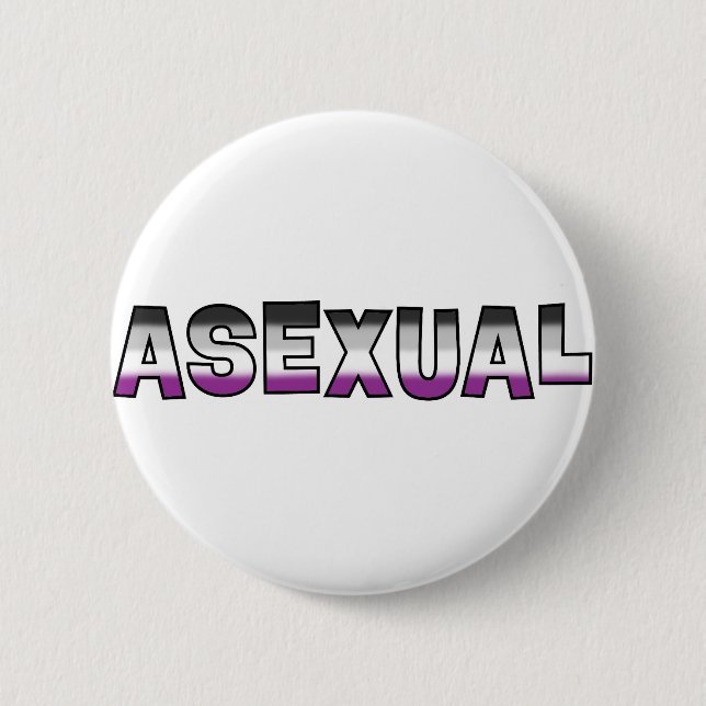 Asexual Pride 6 Cm Round Badge (Front)
