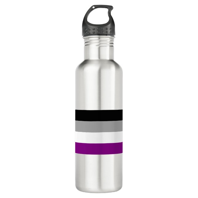 Asexual Pride 710 Ml Water Bottle (Front)