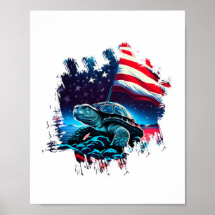 Asexual Pride Ace Flag Sea Turtle Subtle LGBTQ Poster