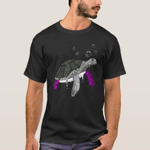 Asexual Pride Ace Flag Sea Turtle Subtle LGBTQ T-Shirt