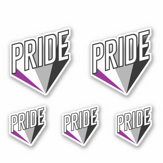 Asexual Pride Burst (Front)