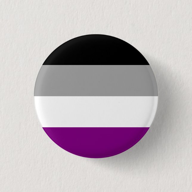 Asexual Pride Flag 3 Cm Round Badge (Front)