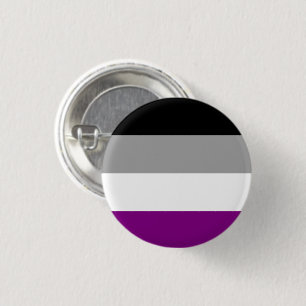 Asexual Pride Flag 3 Cm Round Badge