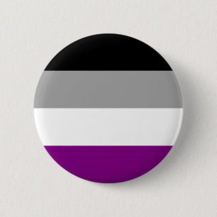 Asexual Pride Flag 6 Cm Round Badge