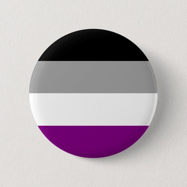 Asexual Pride Flag 6 Cm Round Badge (Front)