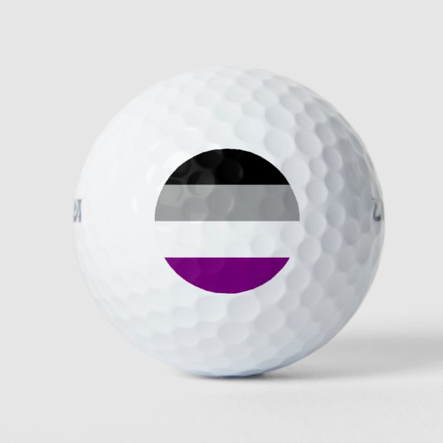 Asexual Pride Flag (Ace) (Asexuality) Golf Balls (Front)