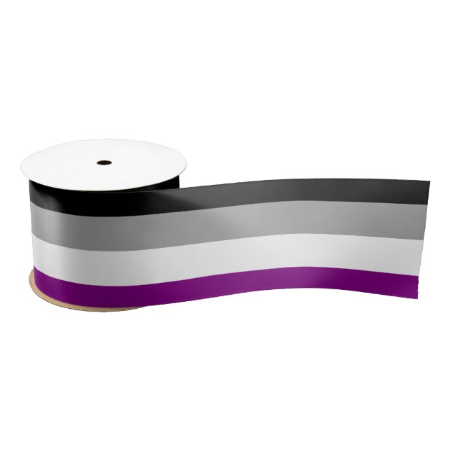 Asexual Pride Flag (Ace) (Asexuality) Satin Ribbon (Spool)