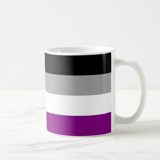 Asexual Pride Flag Coffee Mug (Right)