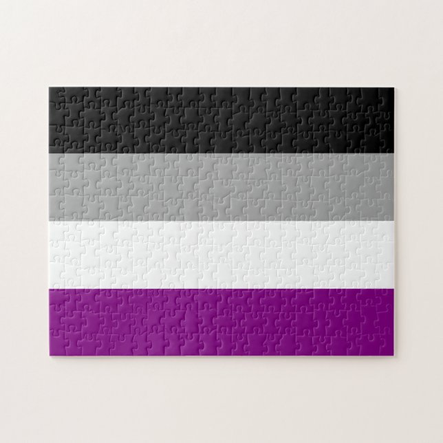 Asexual Pride Flag Jigsaw Puzzle (Horizontal)