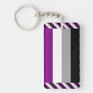 Asexual Pride Flag Key Ring
