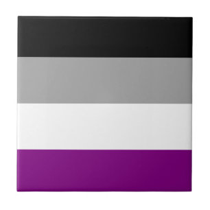 Asexual Pride Flag LGBTQ Ceramic Tile