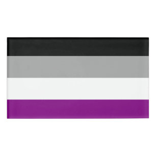 Asexual Pride Flag LGBTQ Name Tag