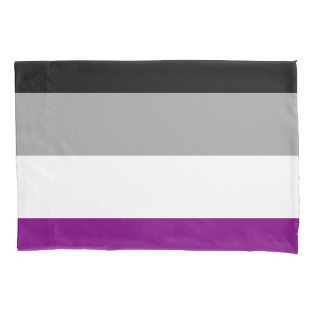 Asexual Pride Flag LGBTQ Pillowcase (Front)