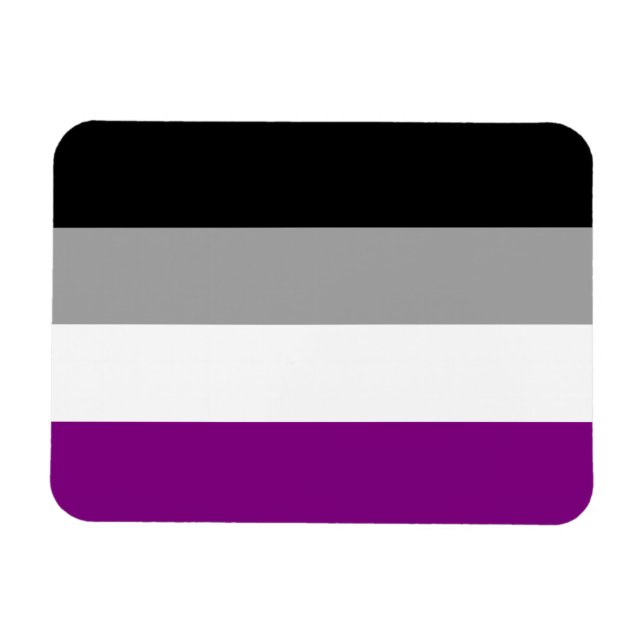 Asexual Pride Flag Magnet (Horizontal)