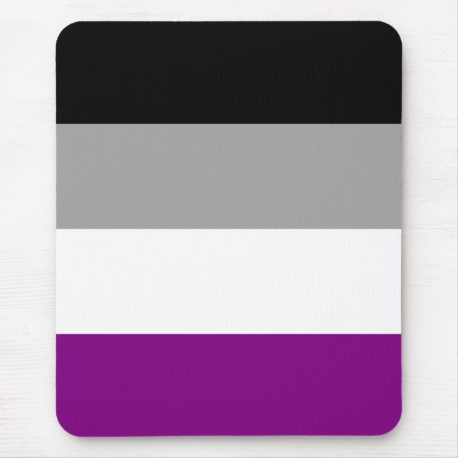 Asexual Pride Flag Mouse Pad (Front)