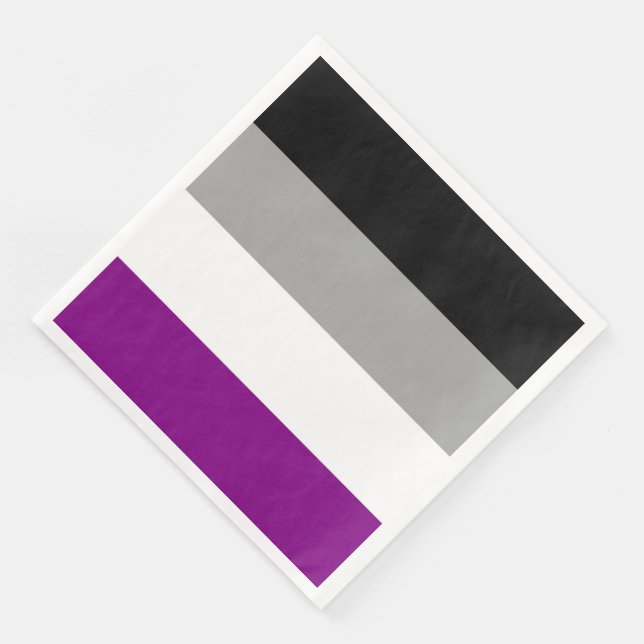 Asexual Pride Flag Napkin (Corner)