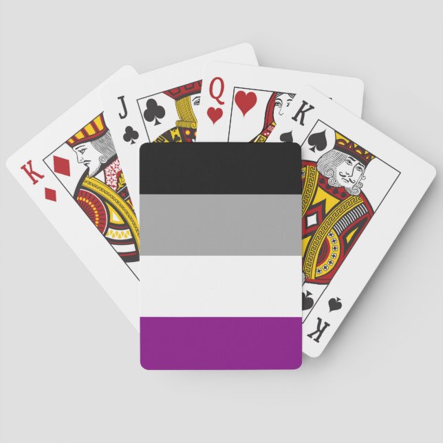 Asexual Pride Flag Playing Cards (Back)