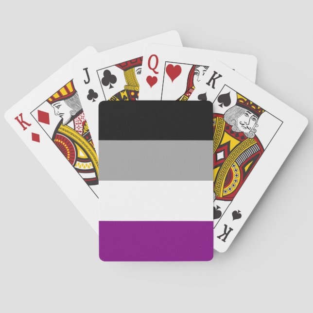 Asexual Pride Flag Playing Cards (Back)