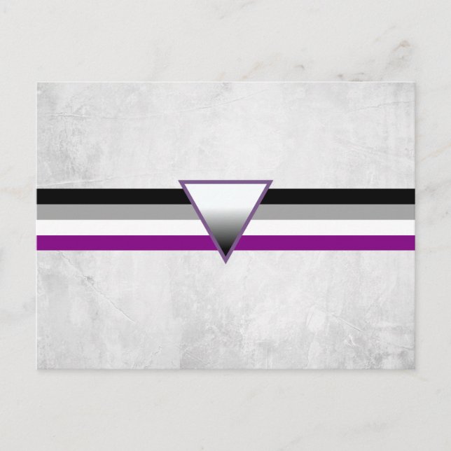 Asexual Pride Flag Postcard (Front)