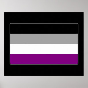 Asexual Pride Flag Poster