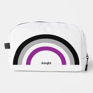 Asexual Pride Flag Rainbow Cute Personalised Dopp Kit