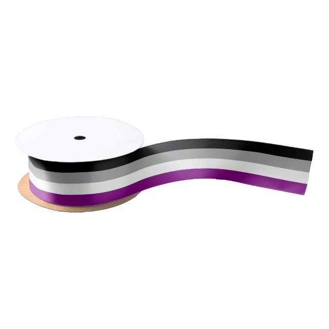 Asexual Pride Flag Satin Ribbon (Spool)