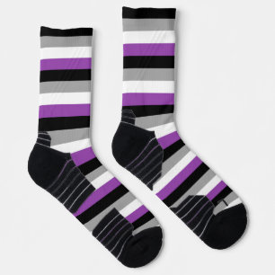 Asexual PRIDE Flag Socks