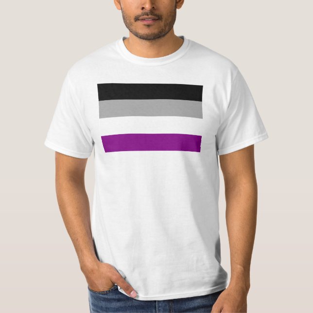 Asexual Pride Flag T-Shirt (Front)