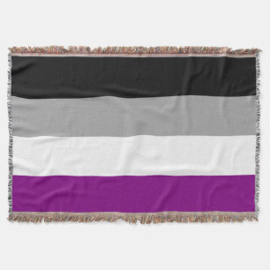 Asexual Pride Flag Throw Blanket