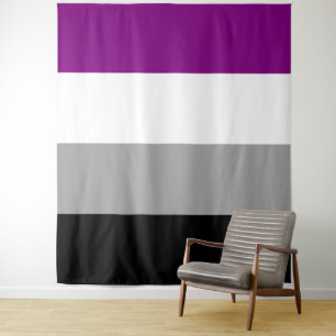 Asexual Pride Flag Vertical Tapestry