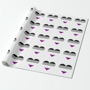 Asexual Pride Heart Wrapping Paper