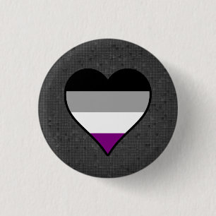 Asexual pride hearts button