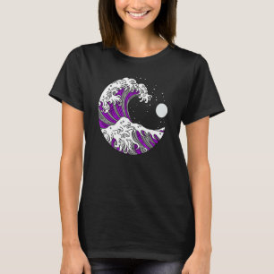 Asexual Pride Japanese Wave Lgbtq Ace Flag Lgbt As T-Shirt