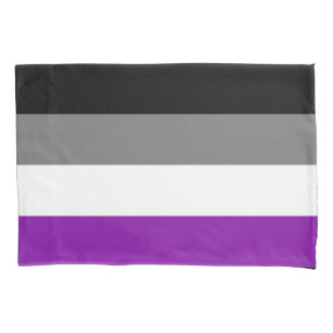 Asexual Pride, LGBTQ Pride, Striped Print Pillowcase