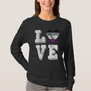 Asexual Pride Love Flag T-Shirt