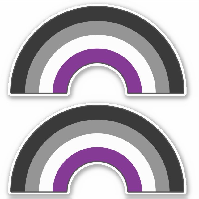 Asexual Pride Rainbow +{ Ace | Demi | Grey }+ (Front)