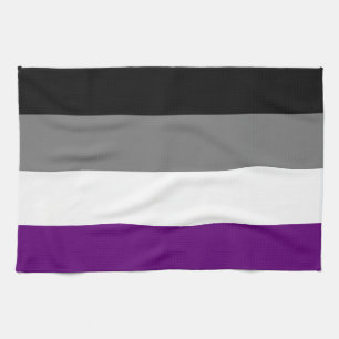 Asexual Pride Rainbow Flag [ Ace   Demi   Grey ] Tea Towel