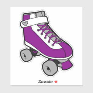  Asexual Pride Skating Purple Retro Roller Skate