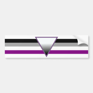 Asexual Pride T-Shirt Bumper Sticker