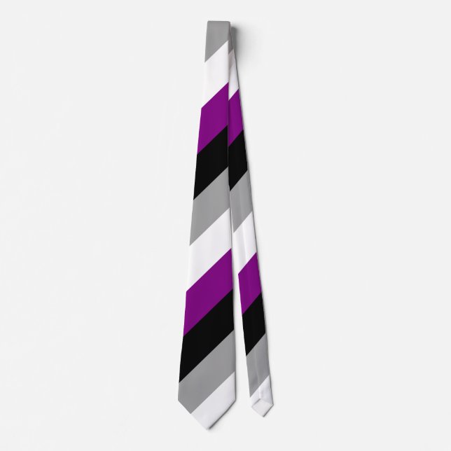 Asexual Pride Tie (Front)