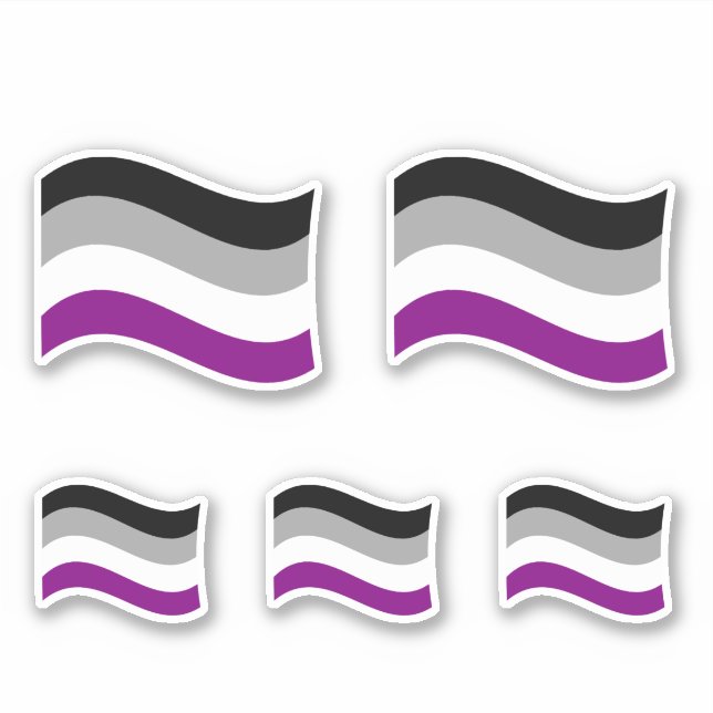 Asexual Pride Wavy Flag (Front)