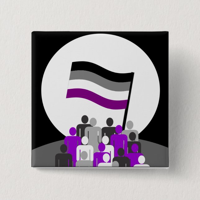 Asexual Propaganda Button (Front)