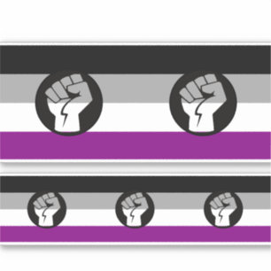 Asexual Protest Flag