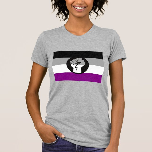 Asexual Protest Flag T-Shirt (Front)